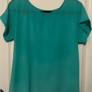 Papermoon Stitch Fix Teal Short Sleeve Scoop Neck blouse